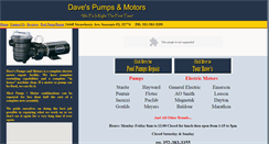 Desktop Screenshot of davespumpsandmotors.com