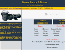 Tablet Screenshot of davespumpsandmotors.com